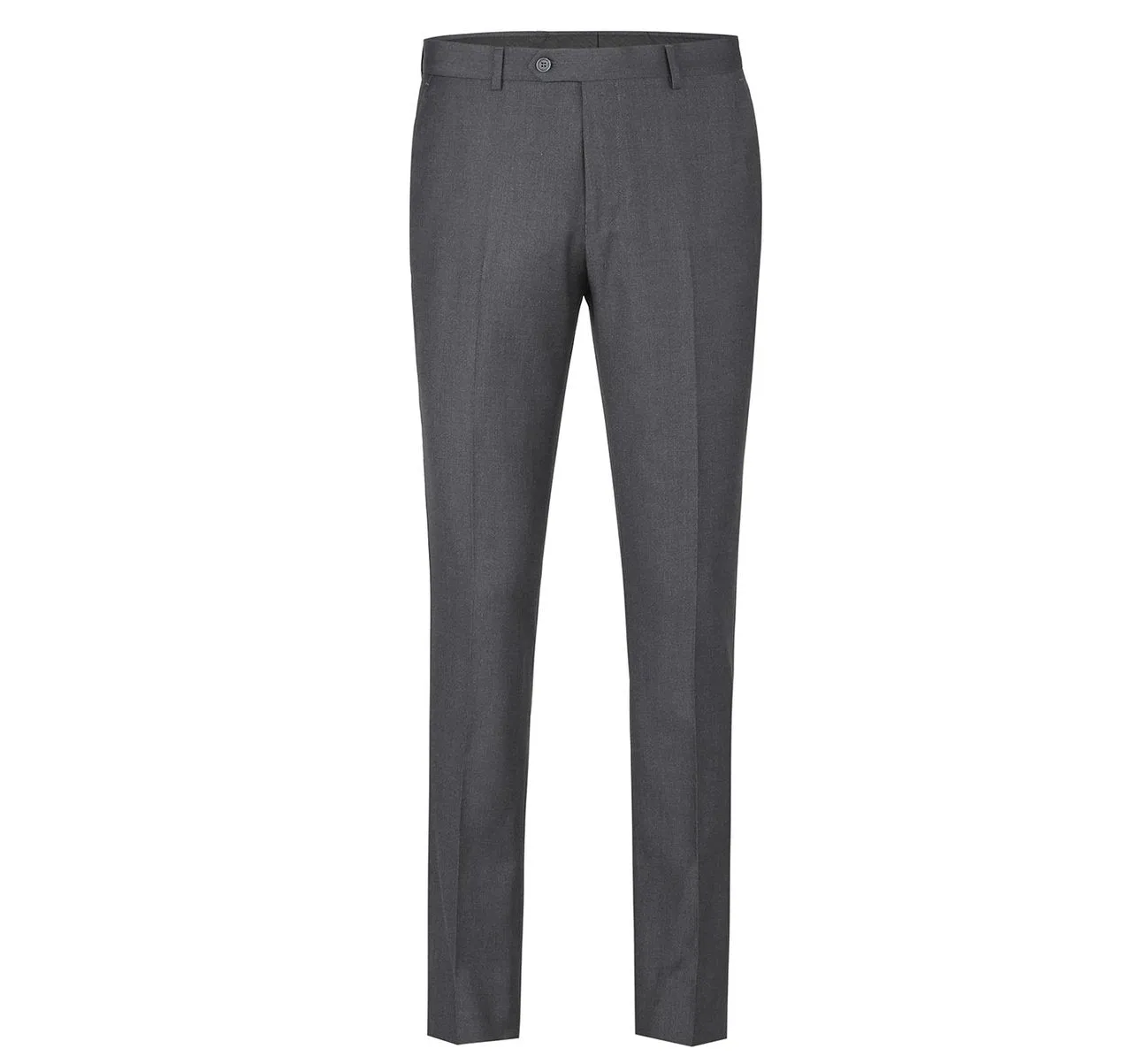 RENOIR Charcoal Slim Fit Flat Front Suit Separate Pants 202-1