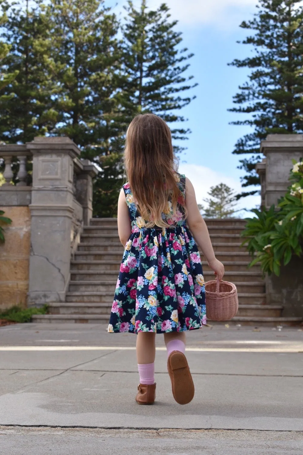 Retro Shirt Dress | Aster in Navy