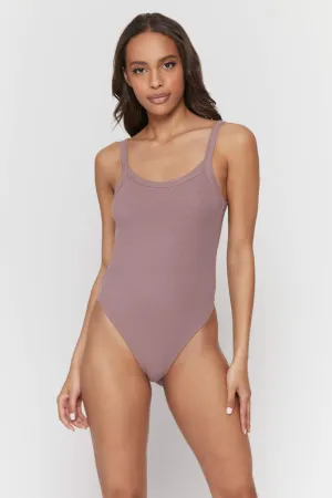 Rib Scoop Neck Bodysuit