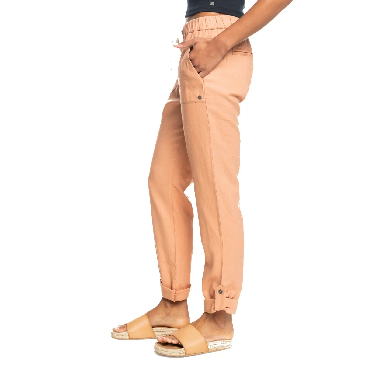 Roxy Women's On The Seashore Linen Cargo Pants