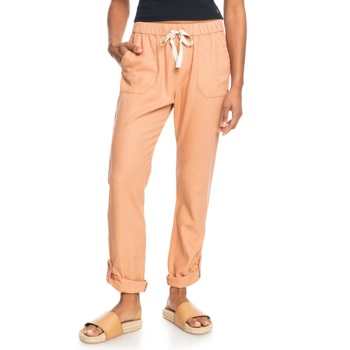 Roxy Women's On The Seashore Linen Cargo Pants