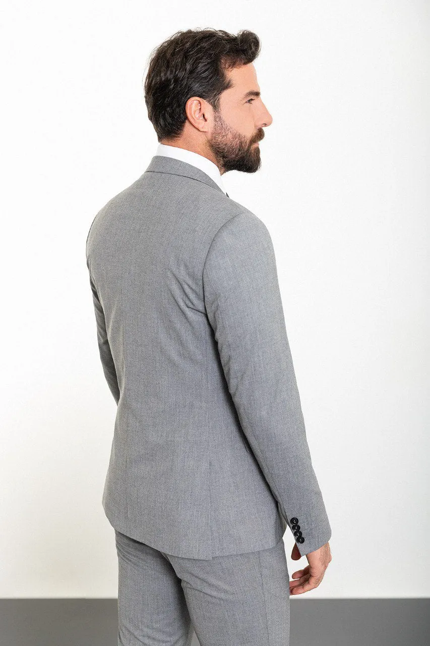 Slim Fit Gray Suit.