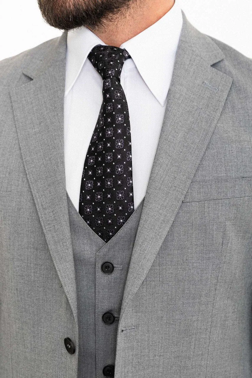 Slim Fit Gray Suit.