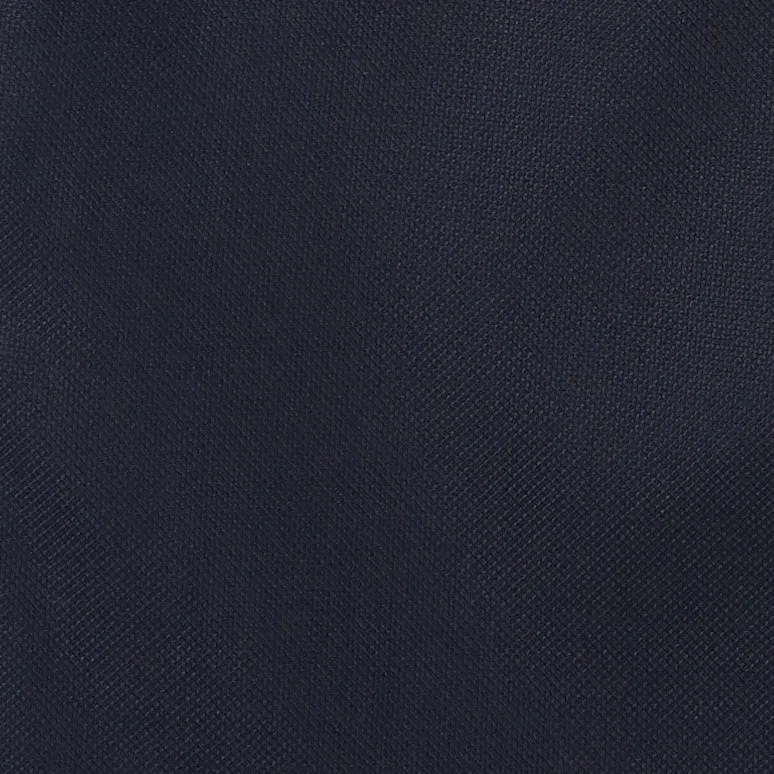 Slim Italian Wool Suit- Blue Hopsack