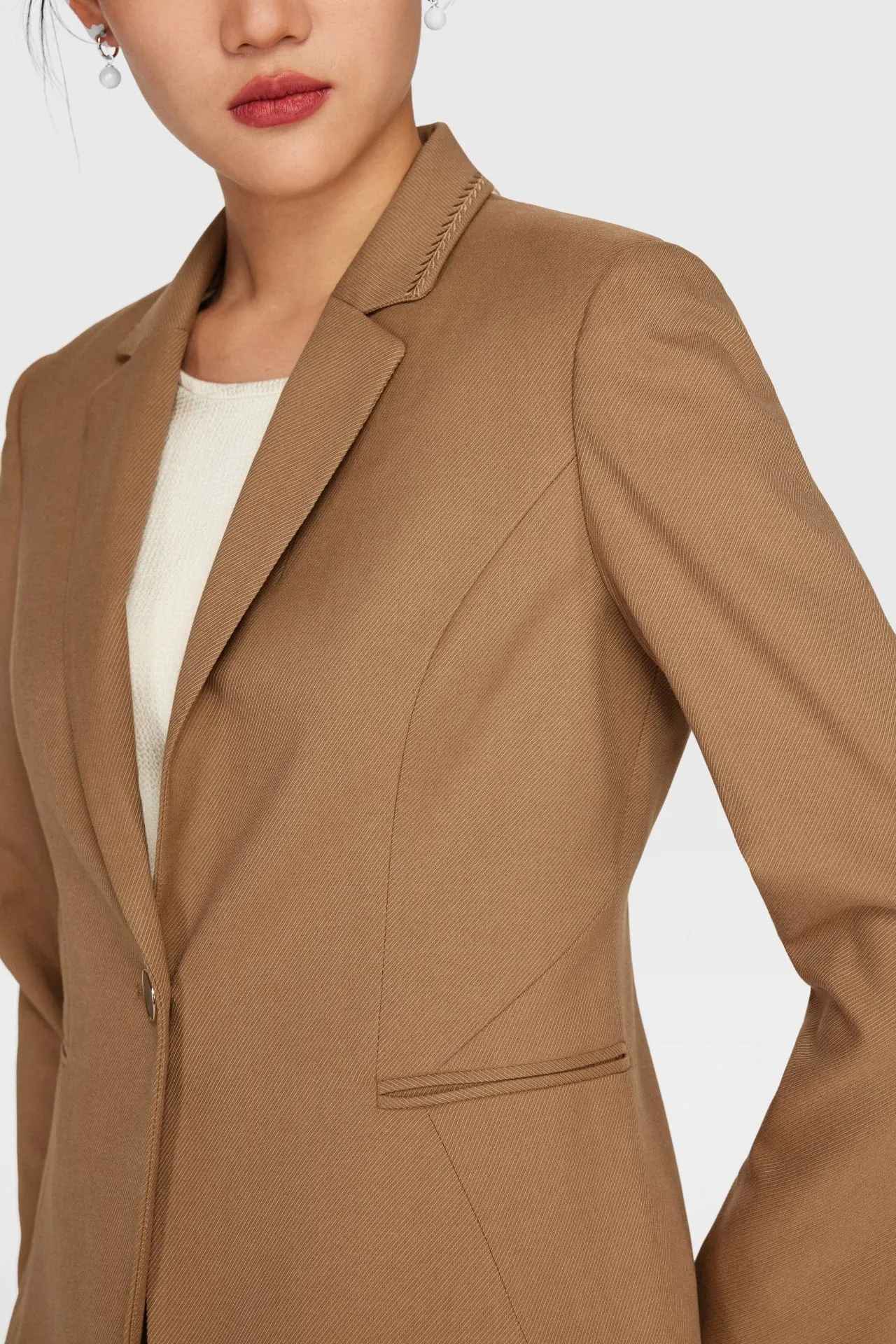 Sofia Soft Touch Stretchable Cavalry Twill Suit Blazer