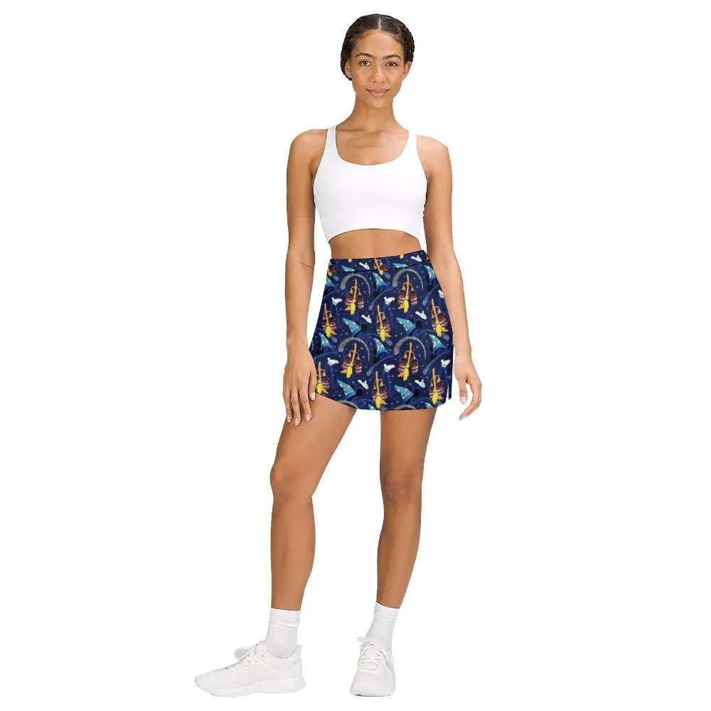 Athletic A-Line Skirt with Pocket in Sorcerer Hue for Active Wear