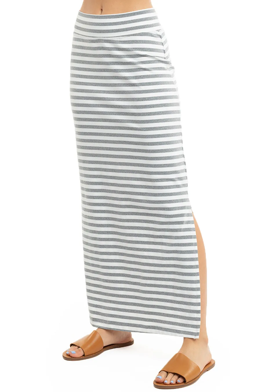 Stripe Straight Skirt