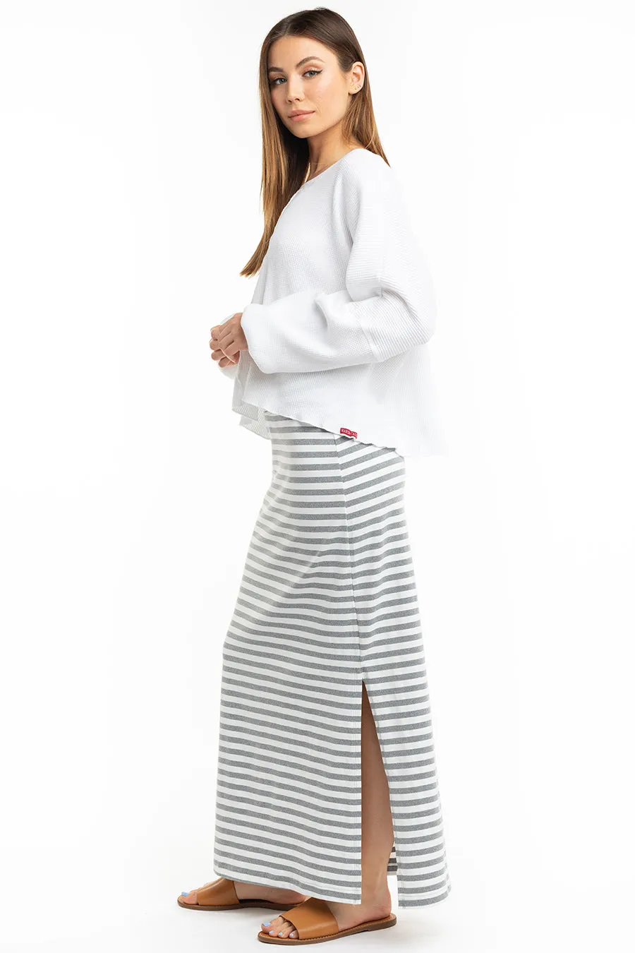 Stripe Straight Skirt