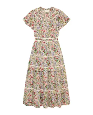 The Storyteller Dress, Cream Fresh Water Floral