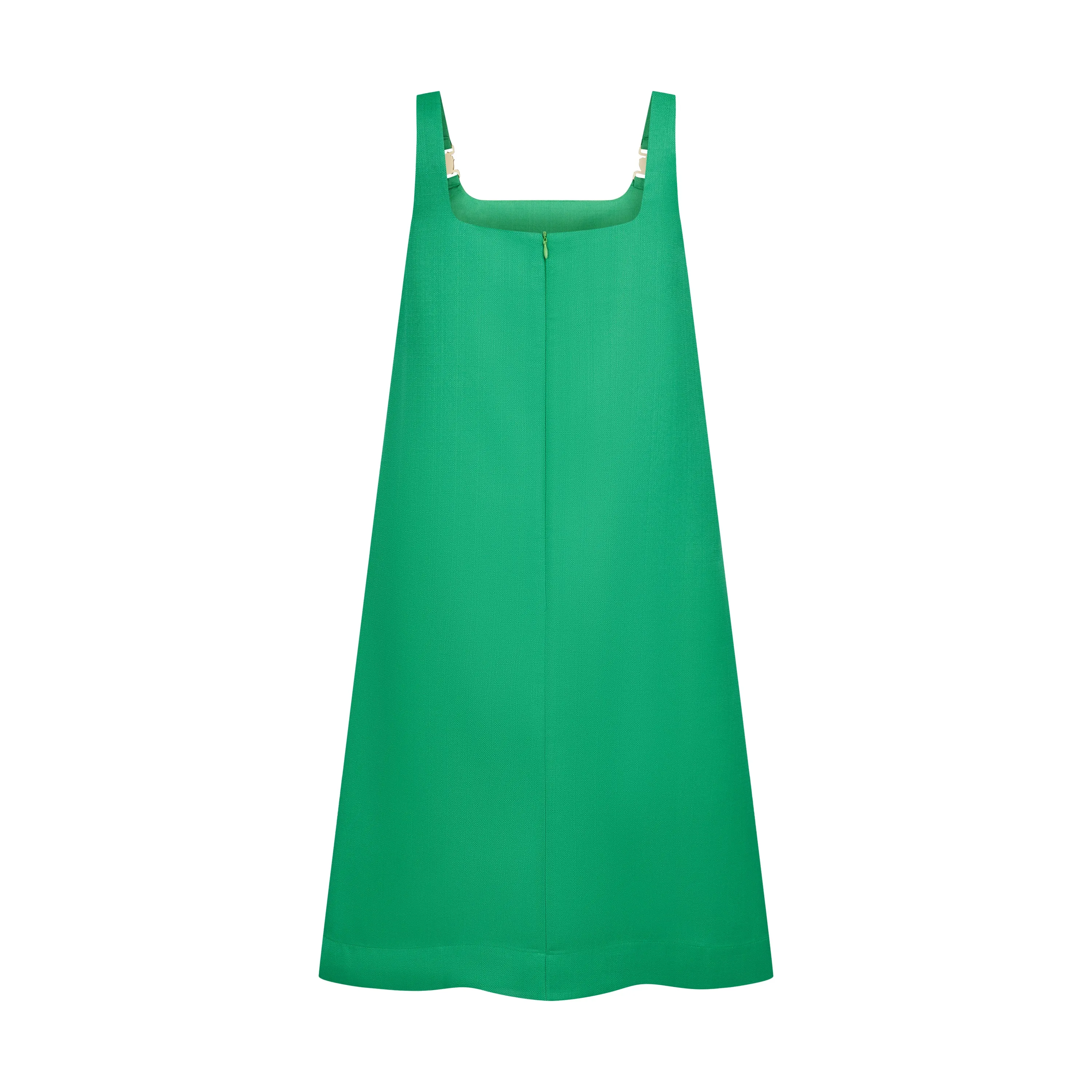 THE STROMBUS SHIFT DRESS-KELLY GREEN