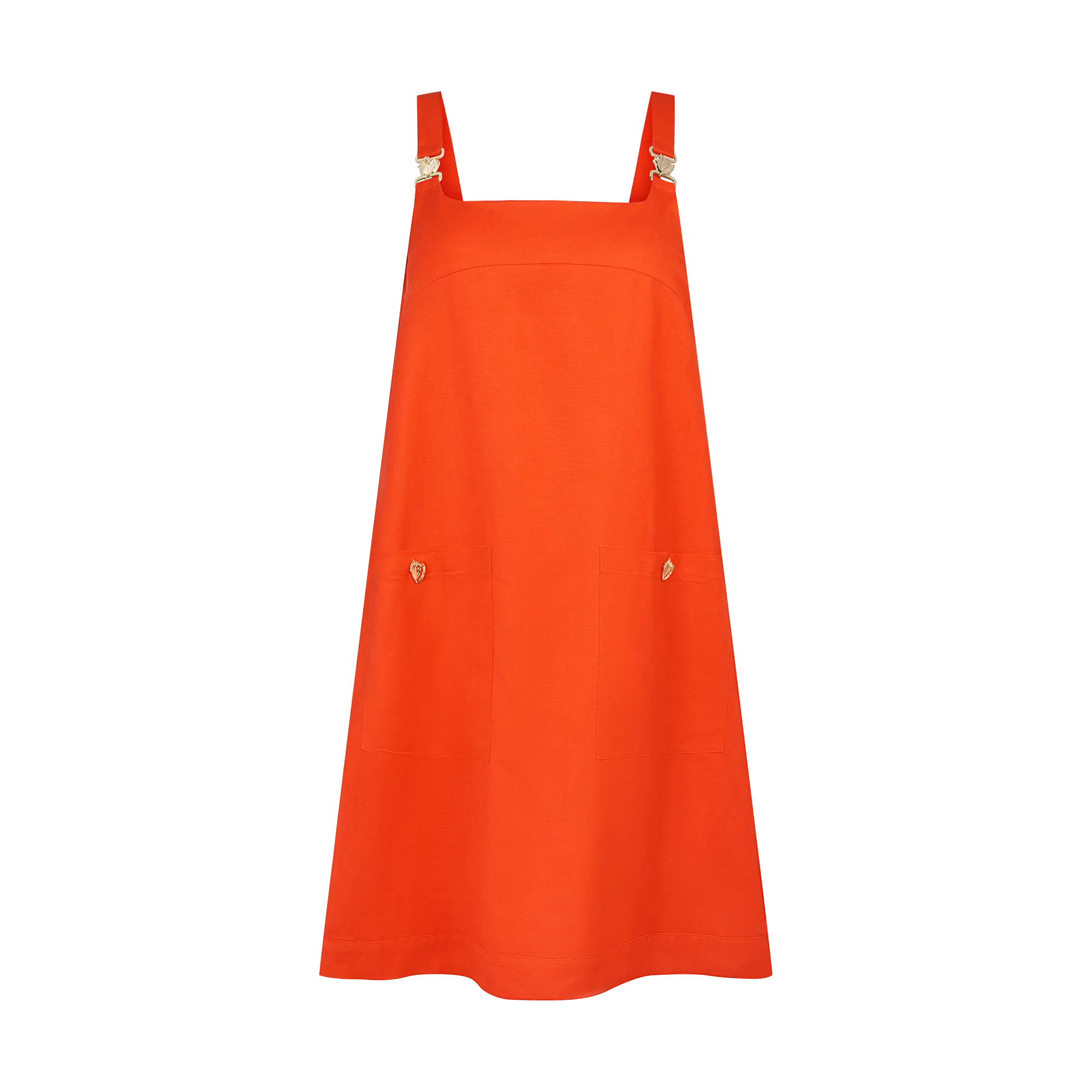 THE STROMBUS SHIFT DRESS-TANGELO