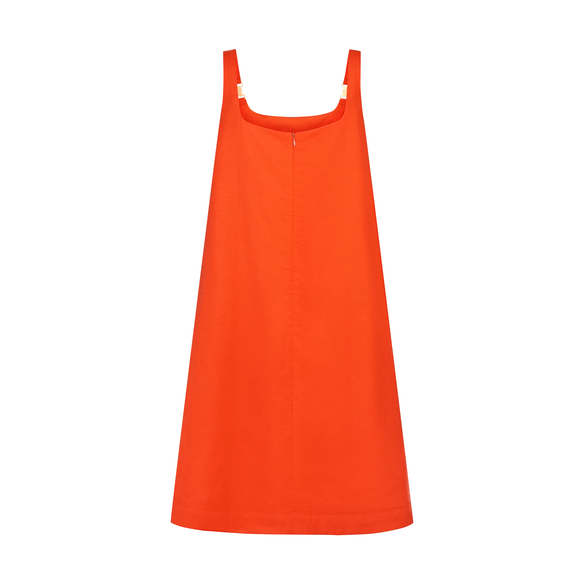 THE STROMBUS SHIFT DRESS-TANGELO