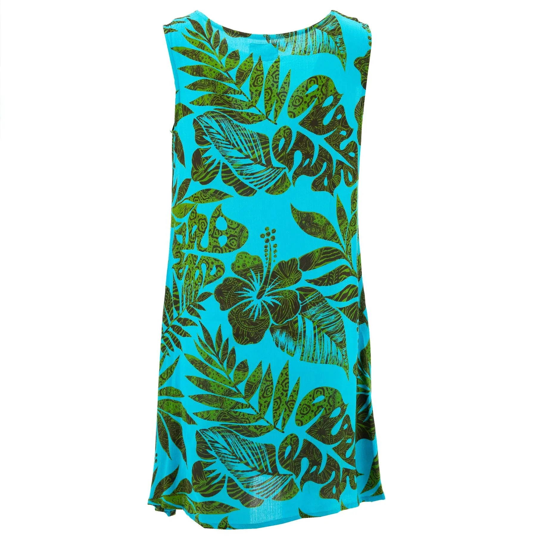 The Swirl Shift Dress - Tropical Leaf