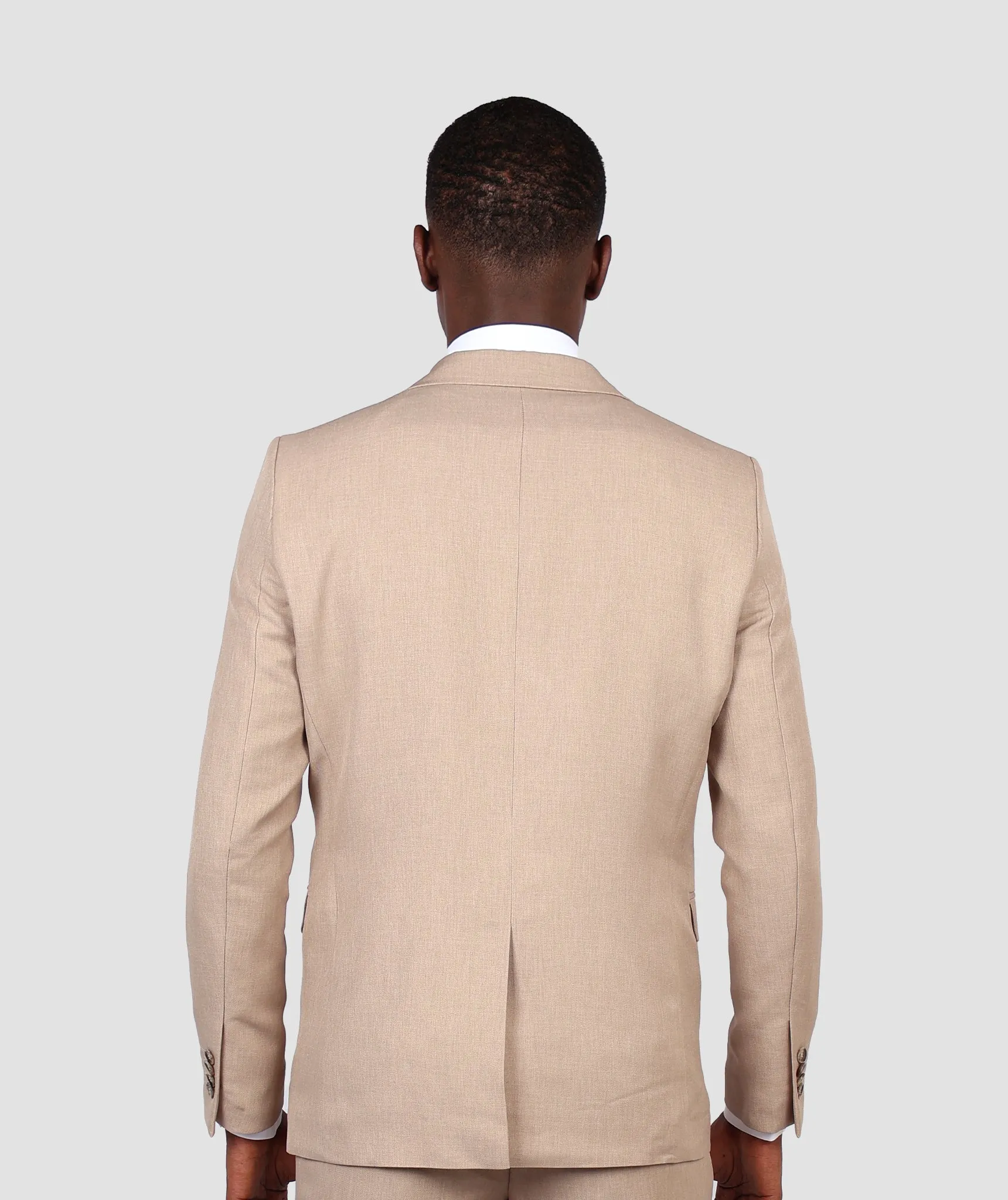 TWN Slim Fit Beige Suit