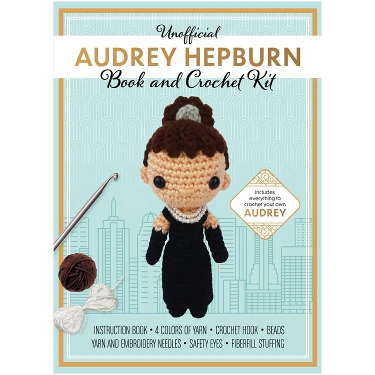 Unofficial Audrey Hepburn Book & Crochet Kit by Katalin Galusz